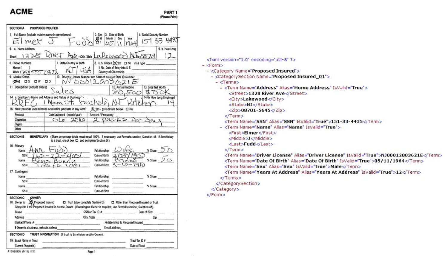 Mojo Form XML