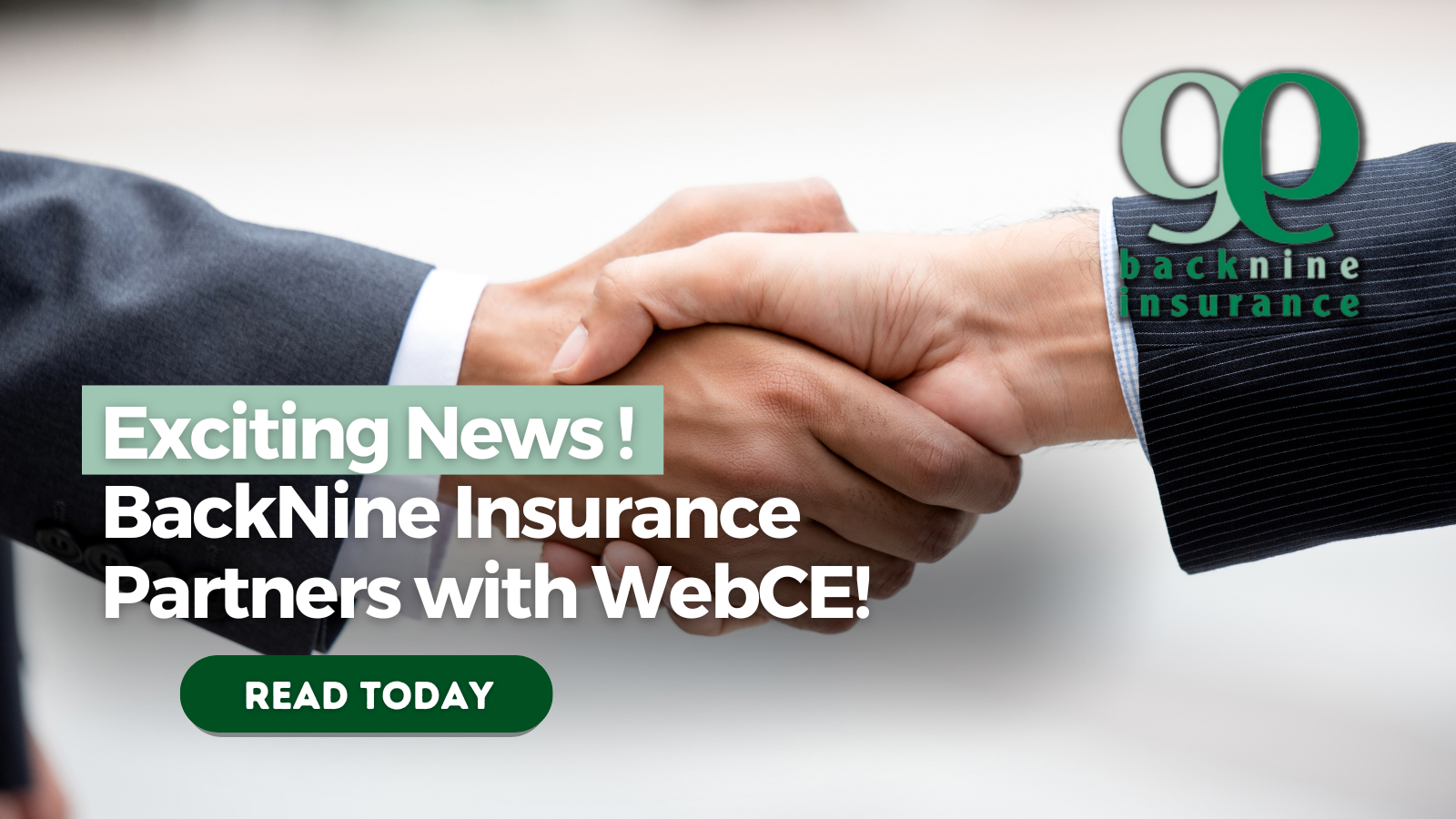 Exciting News: BackNine Insurance Partners with WebCE!